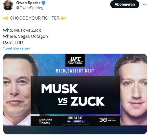 Musk gegen Zuckerberg