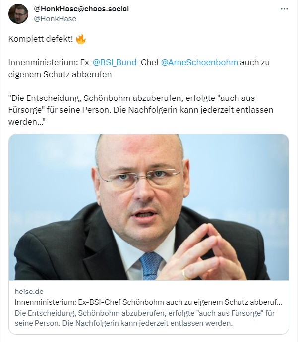 BSI: Die Causa Schönbohm 