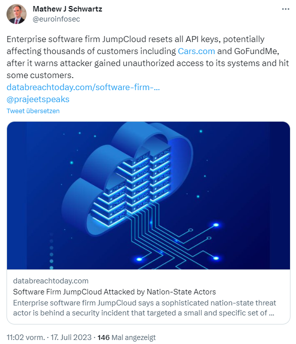 Cyber Attack on JumpCloud