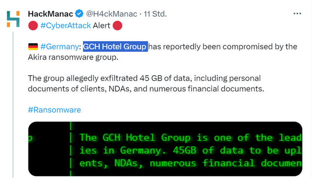 GCH Hotel Group Cyberattack