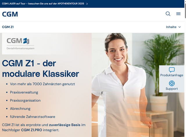 CGM Z1 Praxis-Verwaltungssoftware für Zahnärzte