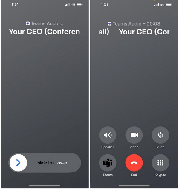 Fake Anruferidentität