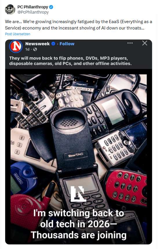 Newsweek Titelbild Dez. 2025 I'm switching to old tech
