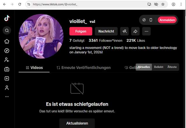 Back to old tech - Fail
