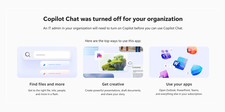 Hinweis auf Copilot Chat