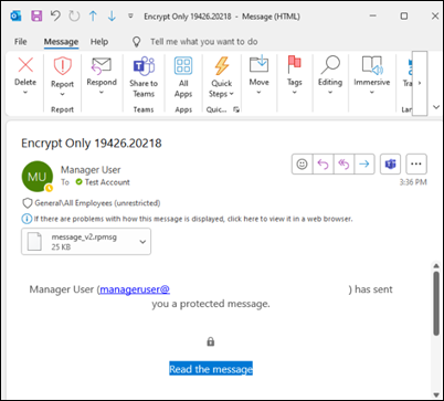 Outlook Classic mit verschlüsselter Mail 
