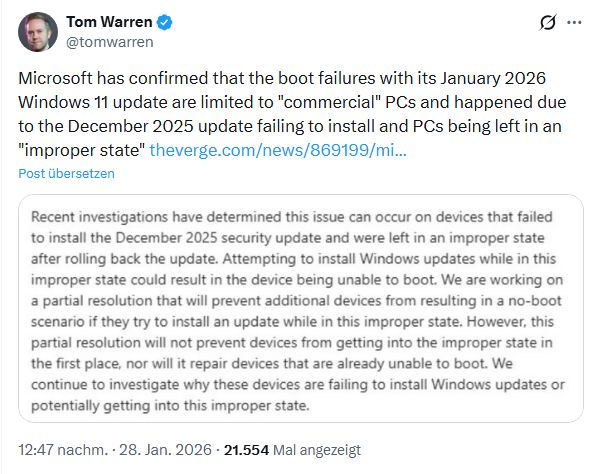 Windows 11 Boot Probleme