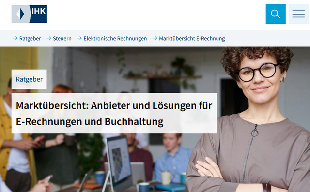 E-Rechnungs-Lösungen Übersicht der IHK-München E-Rechnungs-Lösungen Übersicht der IHK-München