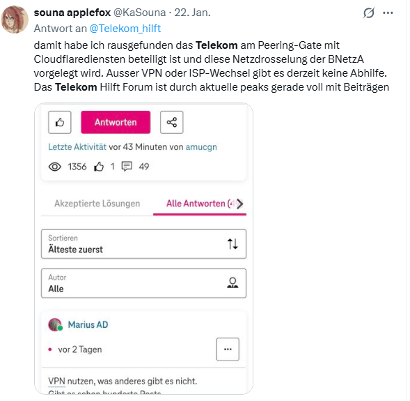 Telekom Drosselung
