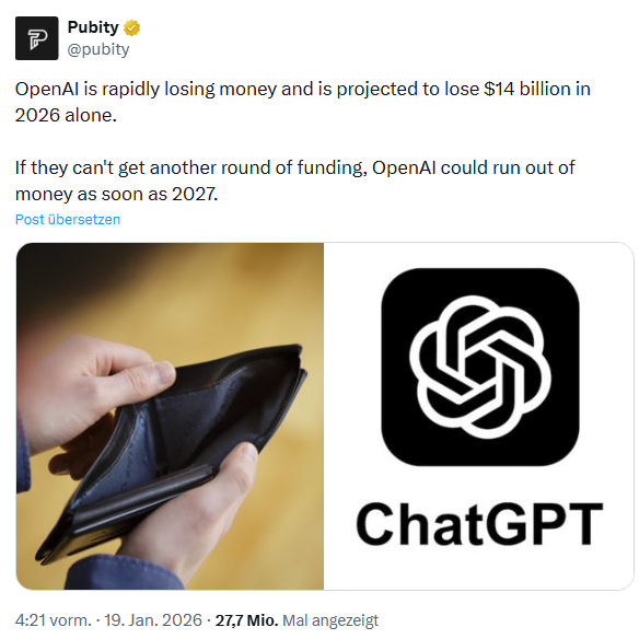 Ist OpenAI bald pleite?