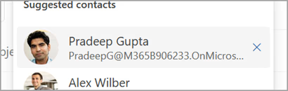 Kontaktmaskierung in Outlook