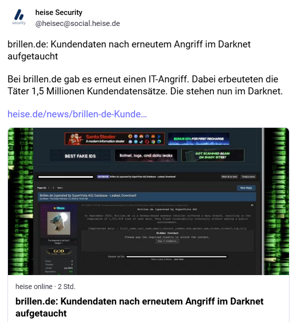 Cybervorfall bei brillen.de