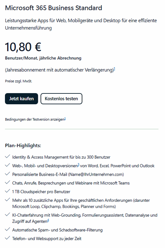 Microsoft Office 365 Standard