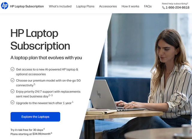 HP Laptop Subscription
