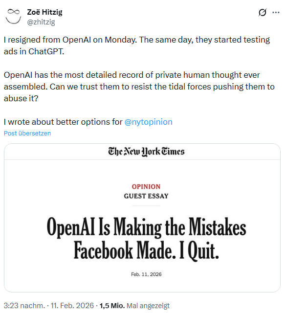 KI-Entwickler kündigt