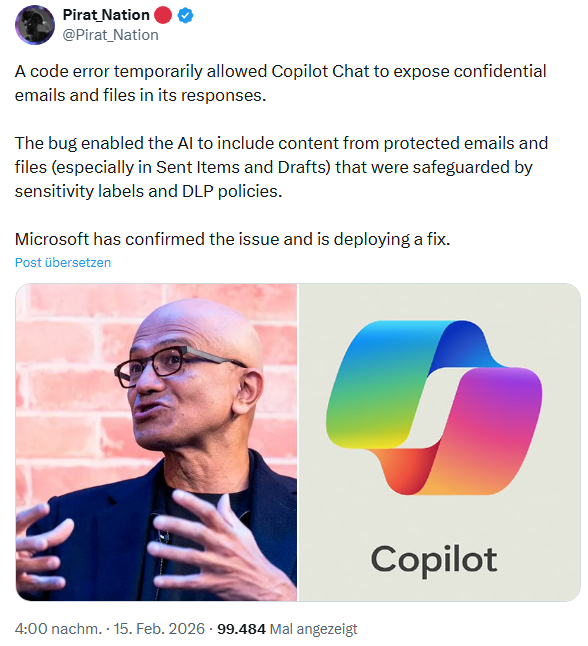 Copilot leakt Geheimnisse