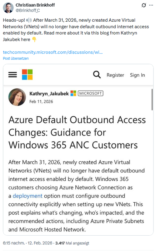 Azure Default Outbound Access