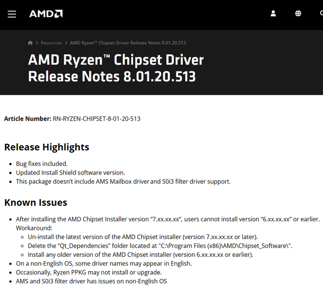 AMD Chipsatz-Treiber