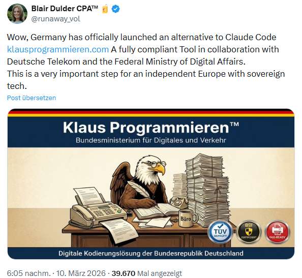 Joke AI: Klaus Programmieren