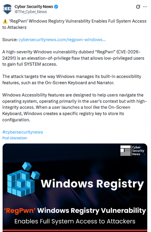 Windows-Schwachstelle 