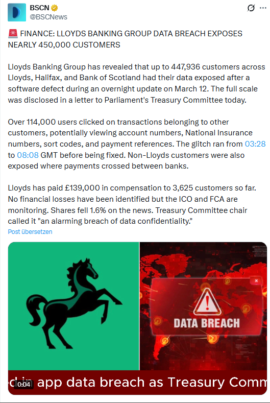 Lloyds Bank IT-Vorfall