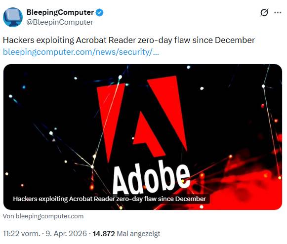 Adobe Reader 0-day