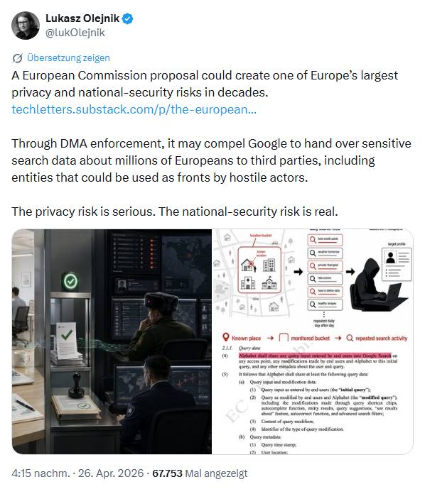Risiko der EU-Vorschläge zur Google-Suche