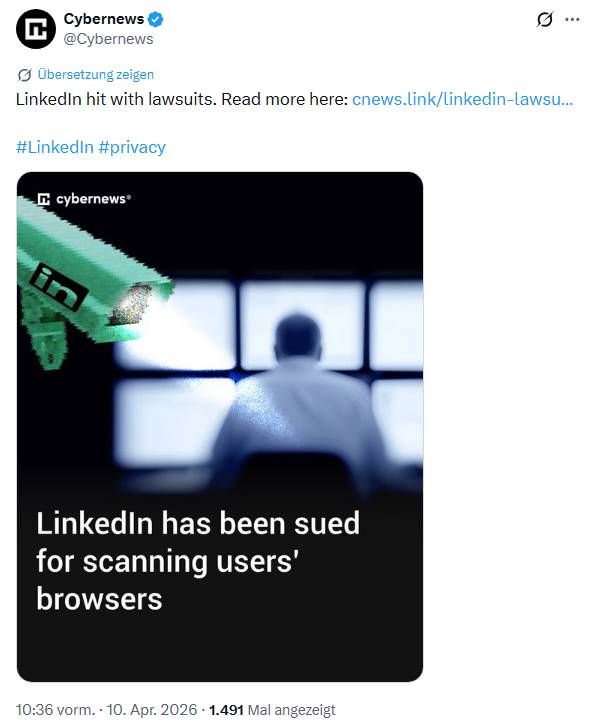 Klage gegen LinkedIn 