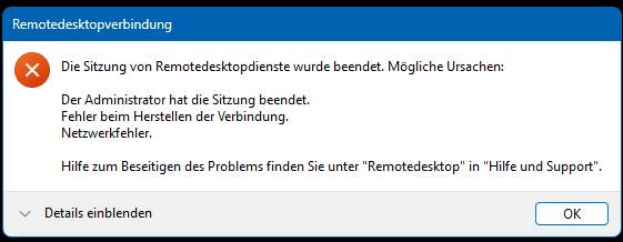RDP-Fehler