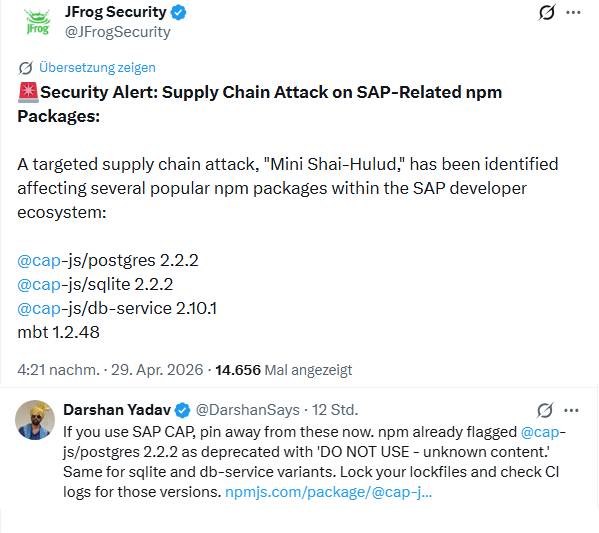 SAP-CAP Lieferkettenangriff
