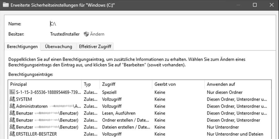 Windows Server 2025: Korrekte NTFS-Berechtigungen