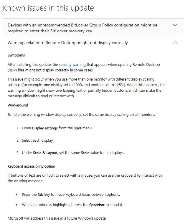 Windows 11-RDP-Probleme