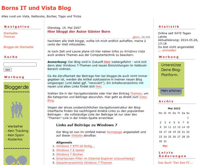 Borns IT- und Vista-Blog