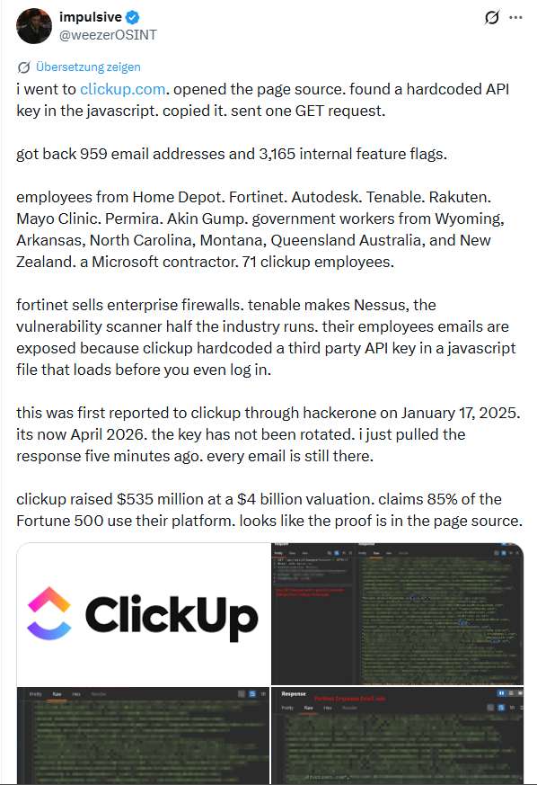 ClickUp Data Leak