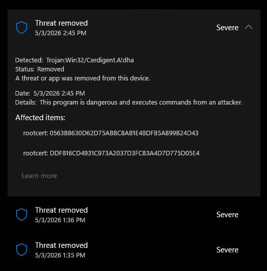 Defender Alert