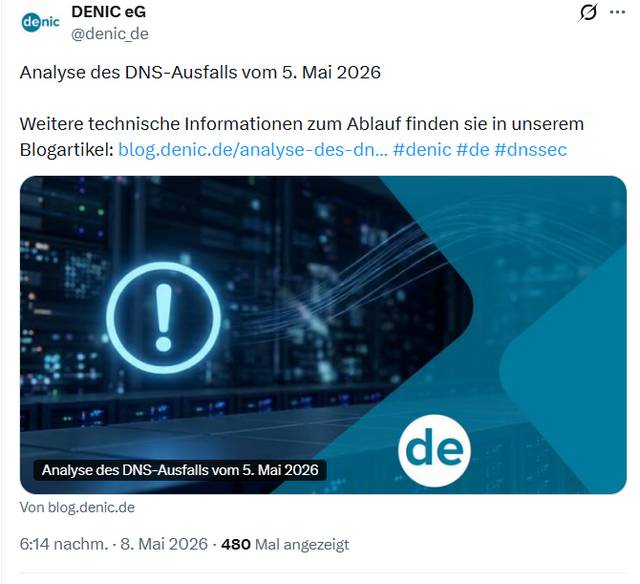 DENIC Post-Incident-Report