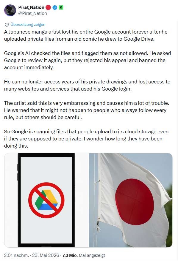 Google Kontosperre