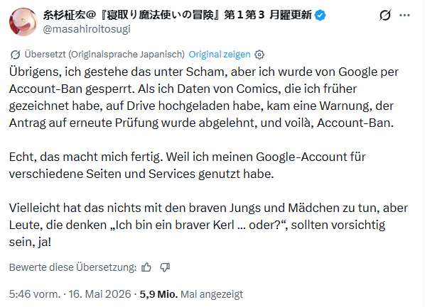 Google Kontosperre