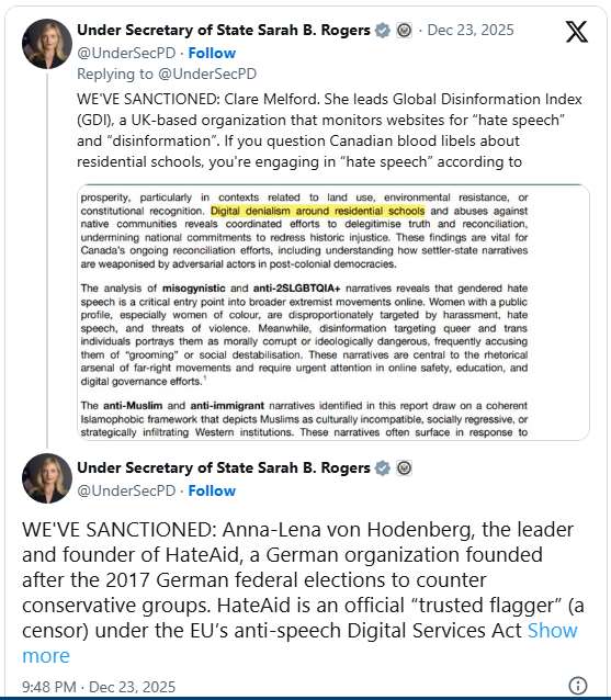 HateAid Sanktionierung