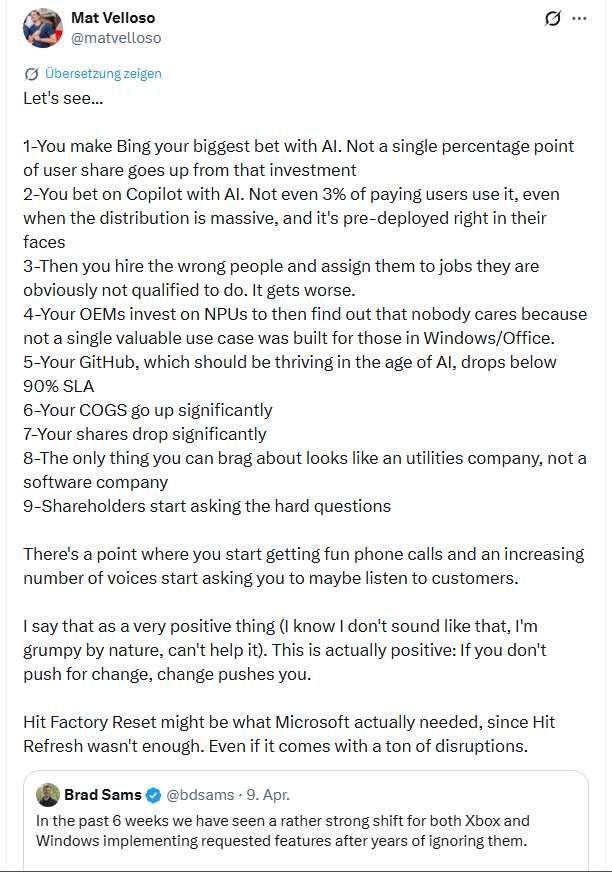 Microsofts KI-Fails