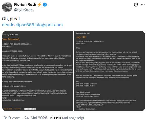 Microsoft versus Chaotic-Eclipse