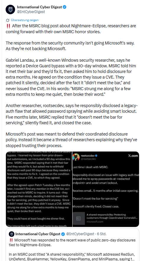 Microsoft gegen Chaotic-Eclipse