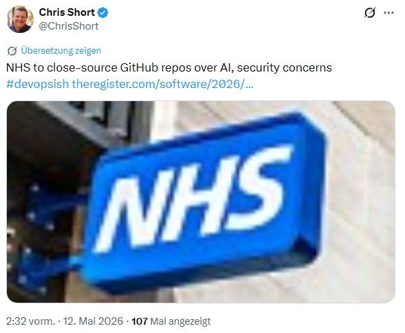 NHS schließt Repositories