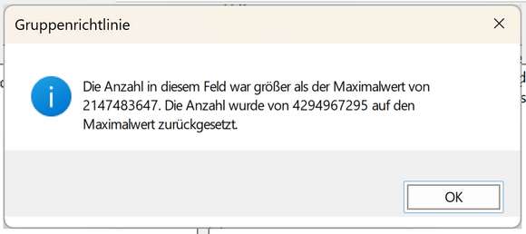 Windows 11 gpedit.msc Fehlermeldung