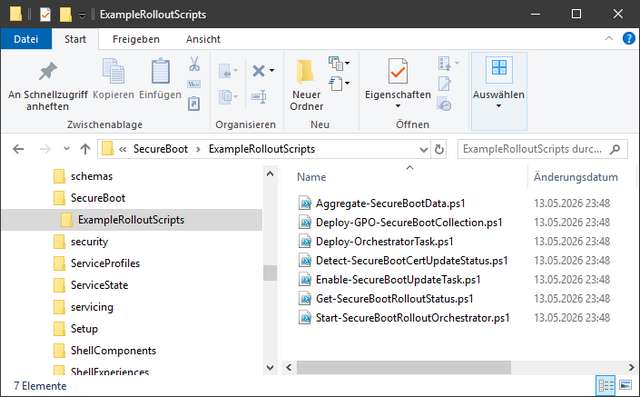 Windows Secure Boot Rollout-Scripte