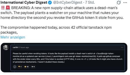 npm tanstack attack