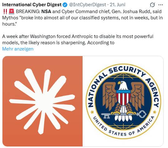 Anthropic-NSA Alarm
