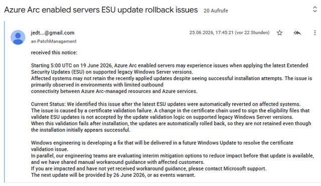 Azre Arc-ESU-Server2012