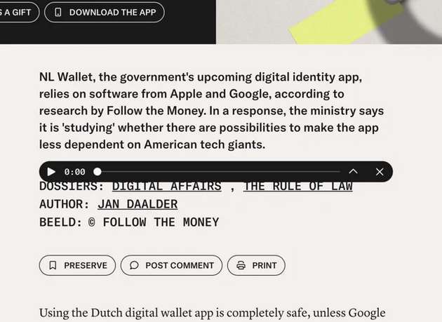 EUDI-Wallet Requirements