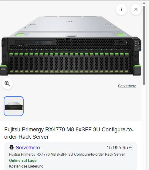 Fujitsu/FSAS Primergy M8-Server